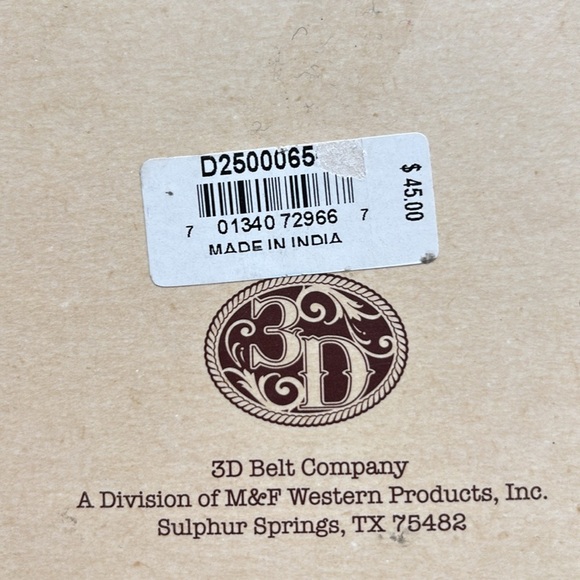 3D Belt Co. Top grain all leather interiors bifold money clip slim fit,western - Picture 9 of 9